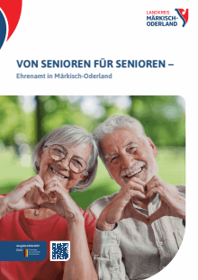 Titelbild der Informationsbroschüre "Senioren-Wegweiser" - Landkreis Märkisch-Oderland Titelbild der Broschüre