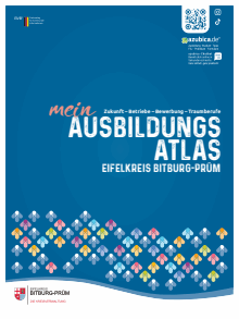 Titelbild der Informationsbroschüre "Ausbildungsatlas" - Landkreis Eifelkreis Bitburg-Prüm Titelbild der Broschüre
