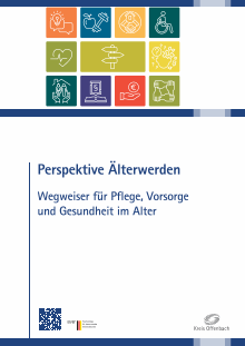 Titelbild der Informationsbroschüre "Senioren-Wegweiser" - Kreis Offenbach Titelbild der Broschüre