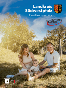 Titelbild der Informationsbroschüre "Familieninfo" - Landkreis Südwestpfalz Titelbild der Broschüre
