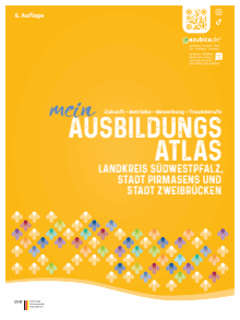 Titelbild der Informationsbroschüre "Ausbildungsatlas" - Stadt Landkreis Südwestpfalz, Pirmasens & Zweibrücken Titelbild der Broschüre